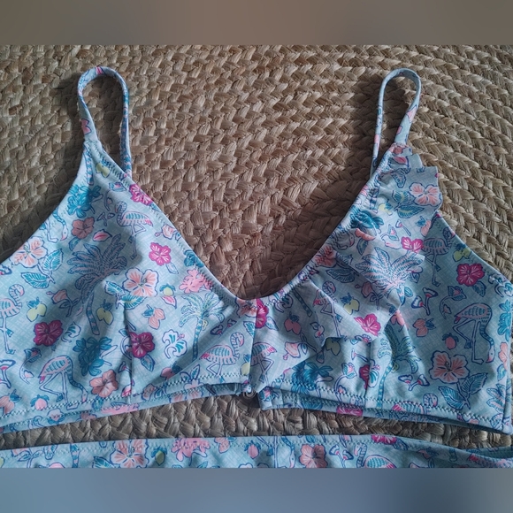 Vineyard Vine Flamingo flock 2 two-piece bathing suit Sz.Med - Picture 4 of 7